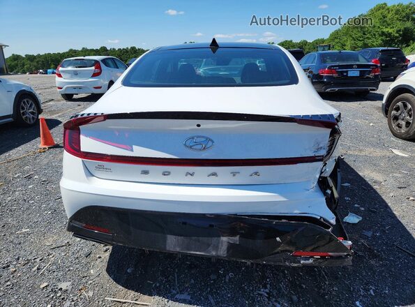 KMHL14JCXNA236887 2022 HYUNDAI SONATA White Вид ззаду
