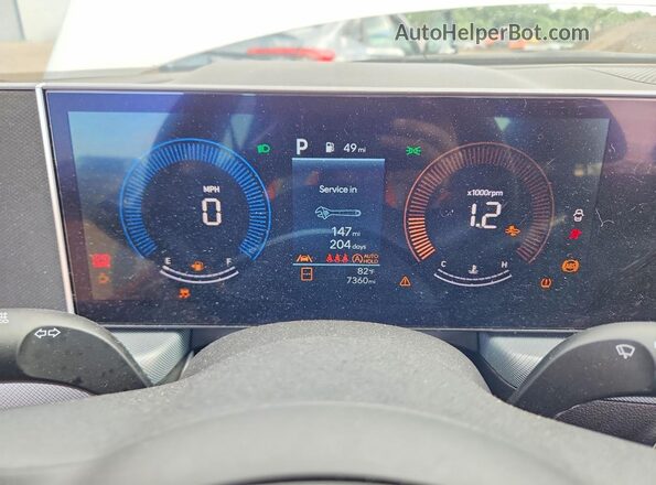 KMHL24JA3SA487693 2025 HYUNDAI SONATA Белый Вид щитка приборов