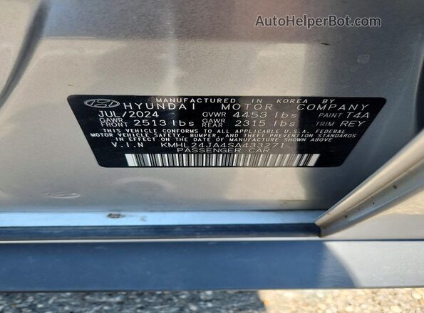 KMHL24JA4SA433271 2025 HYUNDAI SONATA Silver Вид підкапотного простору
