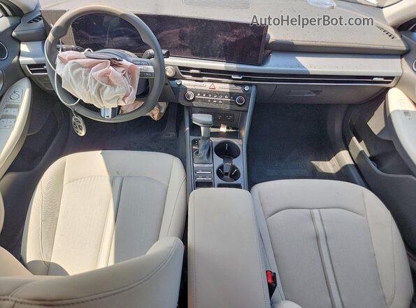 KMHL24JA9SA514282 2025 HYUNDAI SONATA White Առջևի վահանակի տեսք