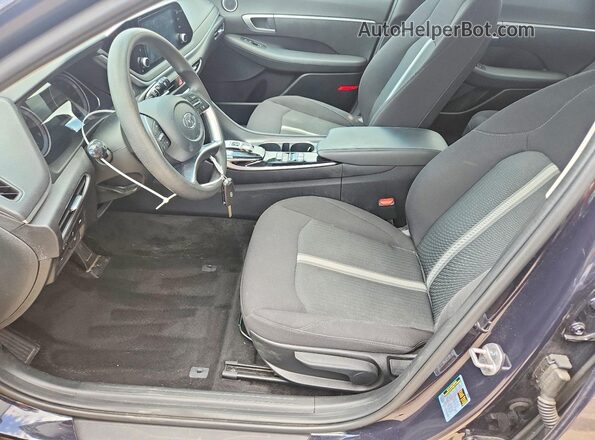 KMHL24JAXPA265661 2023 HYUNDAI SONATA Черный Вид салона спереди