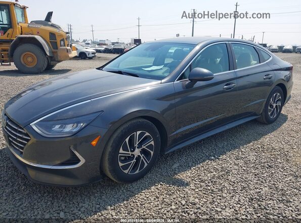 KMHL24JJ8MA030588 2021 HYUNDAI SONATA Black Vista tres cuartos delantera izquierda