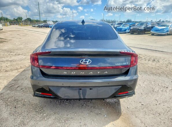 KMHL34J20PA281700 2023 HYUNDAI SONATA Gray Widok z tyłu