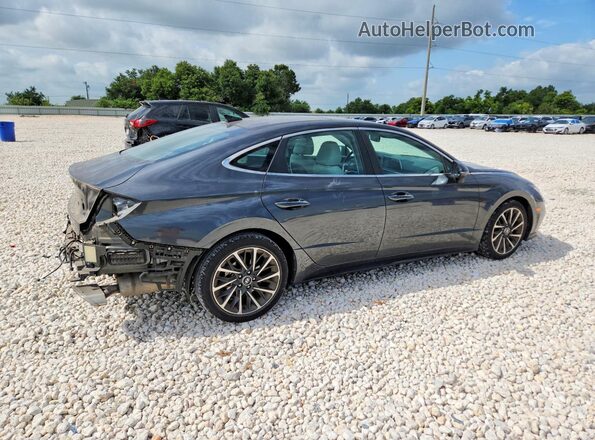 KMHL34J21NA178198 2022 HYUNDAI SONATA Gray Задня права чверть