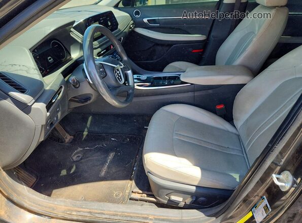 KMHL34J22NA179845 2022 HYUNDAI SONATA Gray წინა სალონის ხედი
