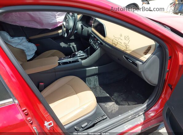 KMHL34J25MA157336 2021 HYUNDAI SONATA Красный Вид салона спереди