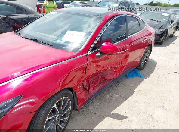KMHL34J25MA157336 2021 HYUNDAI SONATA Красный Вид спереди
