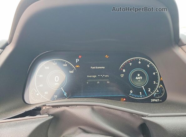 KMHL34J25NA244476 2022 HYUNDAI SONATA Gray Սարքավորումների վահանակի տեսք
