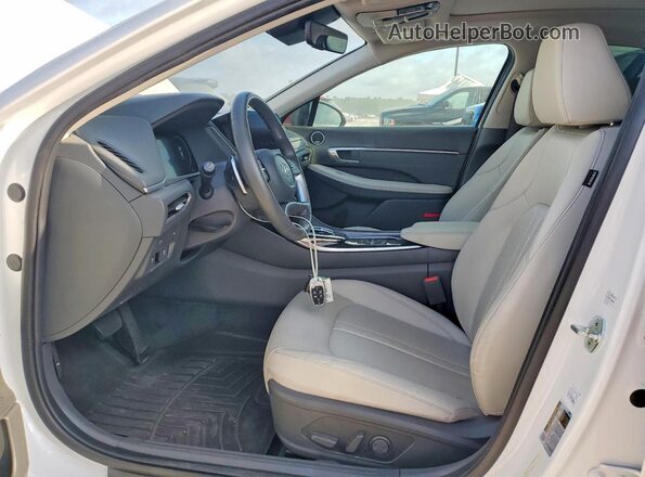 KMHL34J27NA222169 2022 HYUNDAI SONATA White Вид салону спереду