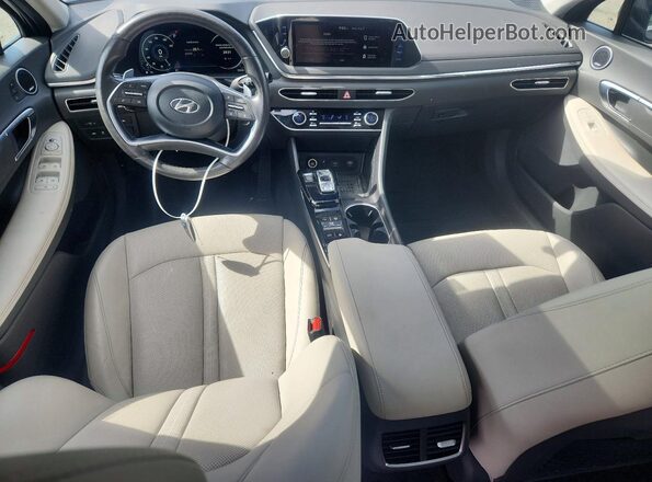 KMHL34J29PA263065 2023 HYUNDAI SONATA Blue Dashboard view