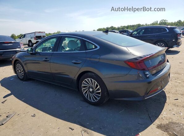 KMHL34JJ0MA032509 2021 HYUNDAI SONATA Серый Задняя левая четверть