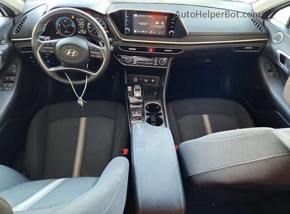 KMHL34JJ2MA034455 2021 HYUNDAI SONATA White Առջևի վահանակի տեսք