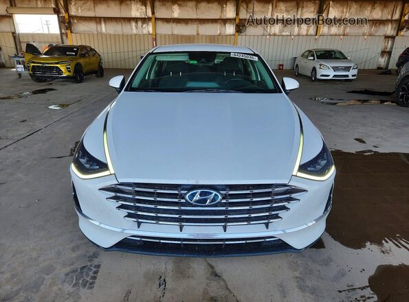 KMHL34JJ2MA034455 2021 HYUNDAI SONATA White Դիմացի տեսք