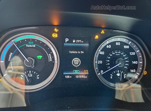 KMHL34JJ2MA034455 2021 HYUNDAI SONATA White Սարքավորումների վահանակի տեսք