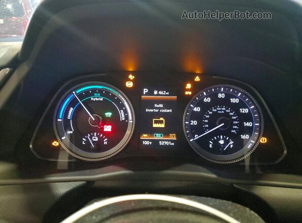KMHL34JJ2NA047191 2022 HYUNDAI SONATA Black Instrument cluster view