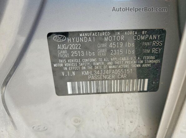 KMHL34JJ4PA055151 2023 HYUNDAI SONATA Серебряный Вид подкапотного пространства