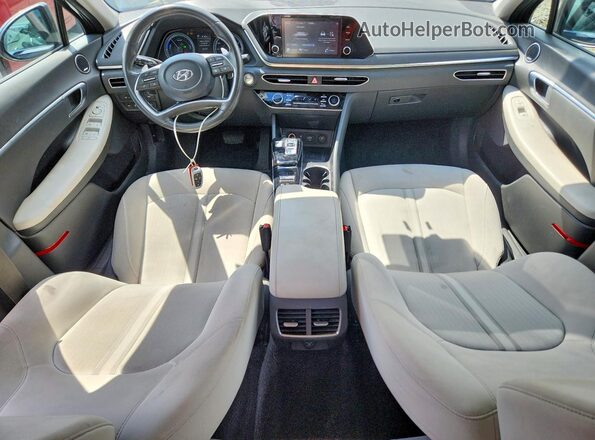 KMHL34JJ5MA030965 2021 HYUNDAI SONATA Charcoal Vista del salpicadero