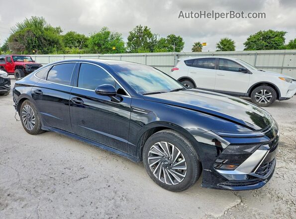 KMHL34JJ5SA112787 2025 HYUNDAI SONATA Черный Передняя правая четверть