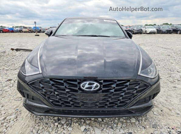 KMHL44J20PA272153 2023 HYUNDAI SONATA Черный Вид спереди