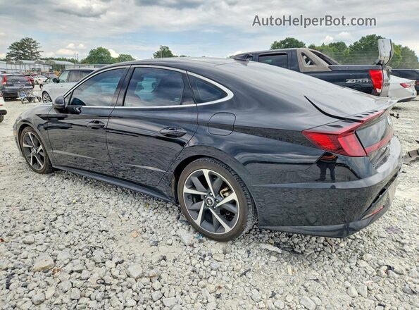 KMHL44J20PA272153 2023 HYUNDAI SONATA Черный Задняя левая четверть