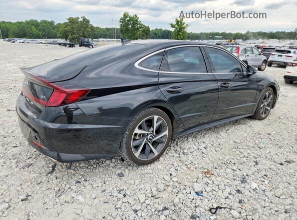 KMHL44J20PA272153 2023 HYUNDAI SONATA Черный Задняя правая четверть