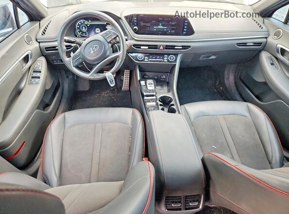 KMHL44J20PA272153 2023 HYUNDAI SONATA Черный Вид панели приборов