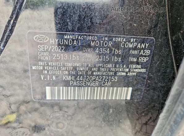 KMHL44J20PA272153 2023 HYUNDAI SONATA Черный Вид подкапотного пространства