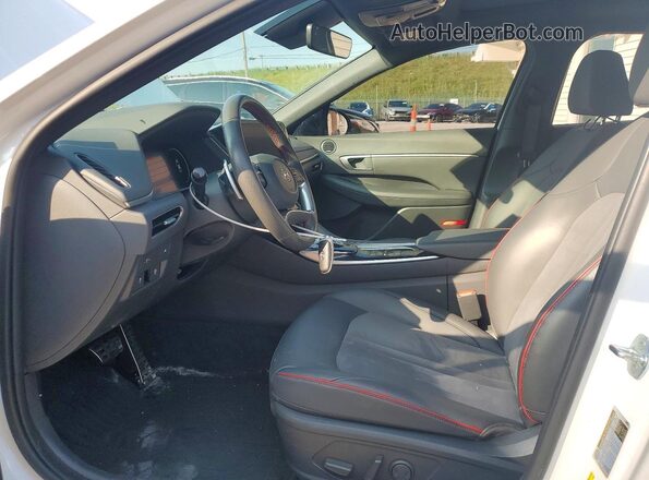 KMHL44J22NA213330 2022 HYUNDAI SONATA Белый Вид салона спереди