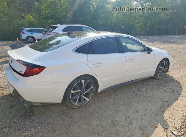 KMHL44J22NA213330 2022 HYUNDAI SONATA Белый Задняя правая четверть