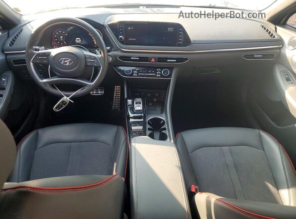 KMHL44J22NA213330 2022 HYUNDAI SONATA Белый Вид панели приборов