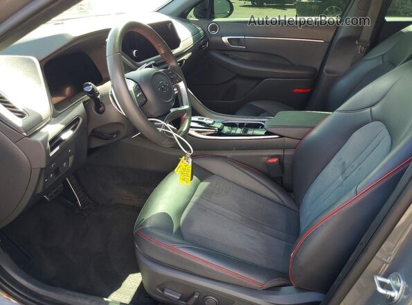KMHL44J25NA221194 2022 HYUNDAI SONATA Серый Вид салона спереди