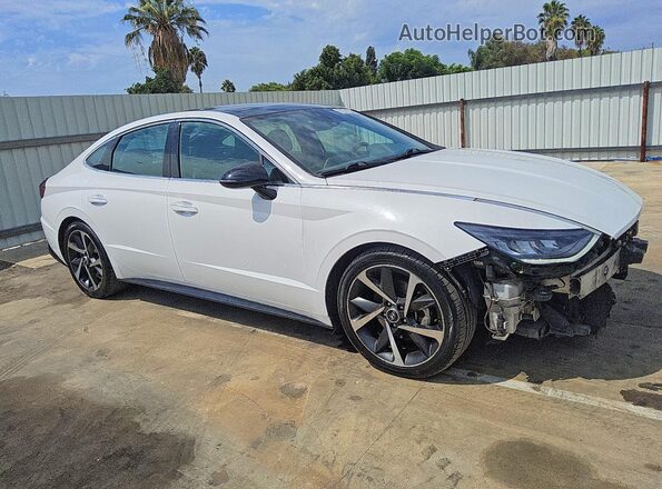 KMHL44J25PA279874 2023 HYUNDAI SONATA White Przód prawy