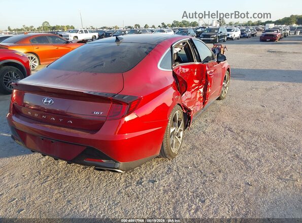 KMHL44J25PA280944 2023 HYUNDAI SONATA Red Задня права чверть