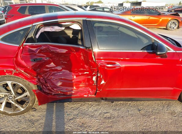 KMHL44J25PA280944 2023 HYUNDAI SONATA Red Вид щитка приладів