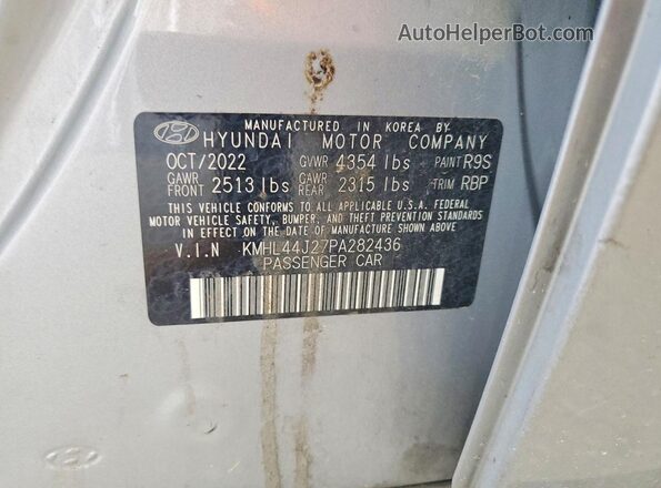 KMHL44J27PA282436 2023 HYUNDAI SONATA Silver Вид підкапотного простору