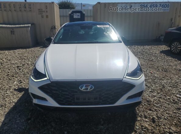 KMHL44J28PA279884 2023 HYUNDAI SONATA White Widok naklejki z numerem VIN