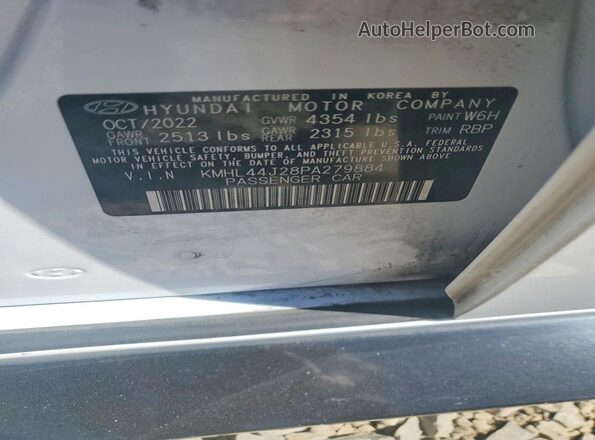 KMHL44J28PA279884 2023 HYUNDAI SONATA White Widok komory silnika