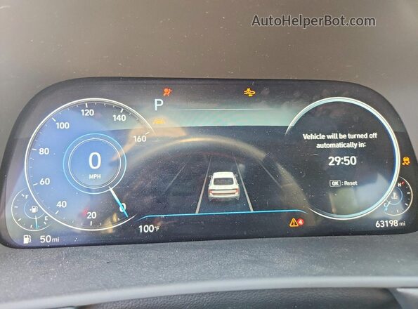 KMHL44J2XNA208716 2022 HYUNDAI SONATA Black Instrument cluster view