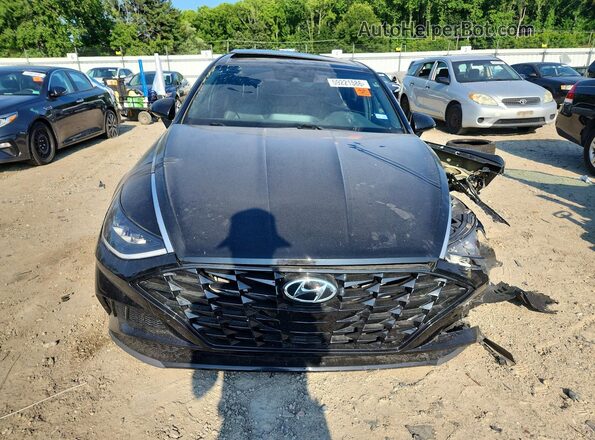 KMHL44J2XNA208716 2022 HYUNDAI SONATA Black Front view
