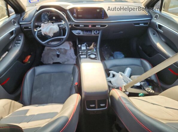 KMHL44J2XNA208716 2022 HYUNDAI SONATA Black Dashboard view