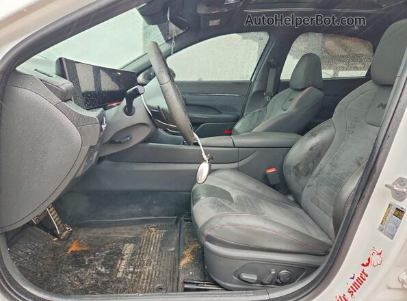 KMHL54JC5RA384746 2024 HYUNDAI SONATA White Вид салону спереду