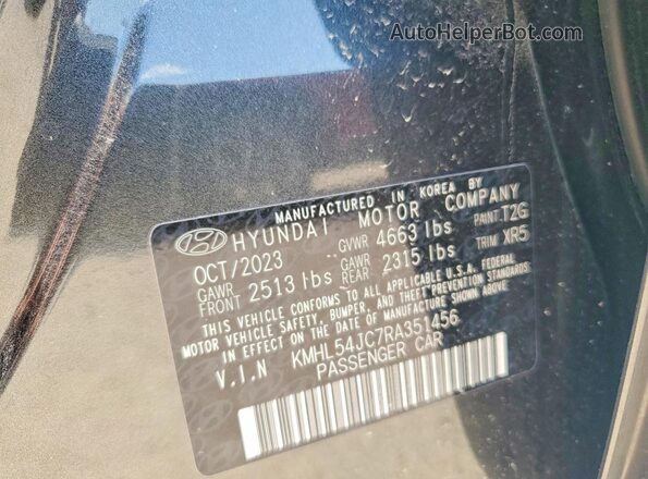 KMHL54JC7RA351456 2024 HYUNDAI SONATA Gray Շարժիչի բաժամունքի տեսք