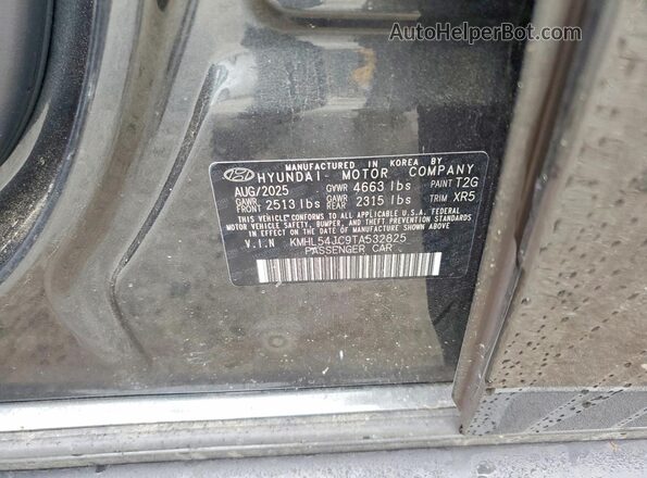 KMHL54JC9TA532825 2026 HYUNDAI SONATA Silver Vista del compartimento del motor