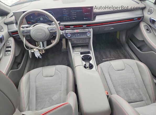 KMHL54JCXRA370809 2024 HYUNDAI SONATA Gray Widok deski rozdzielczej