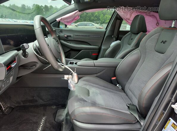 KMHL54JCXRA370809 2024 HYUNDAI SONATA Gray Widok wnętrza z przodu