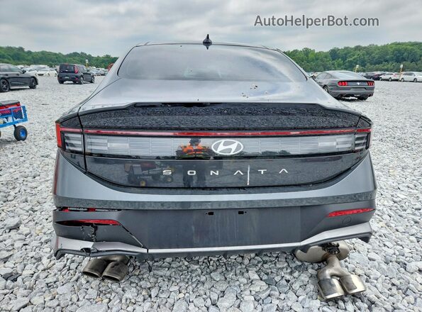 KMHL54JCXRA370809 2024 HYUNDAI SONATA Gray Widok z tyłu