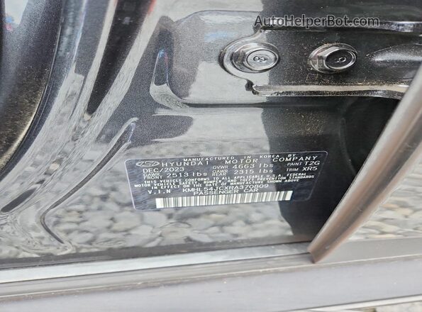 KMHL54JCXRA370809 2024 HYUNDAI SONATA Gray Widok komory silnika