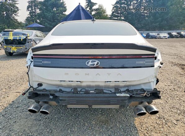 KMHL54JCXSA518513 2025 HYUNDAI SONATA White Հետևի տեսք