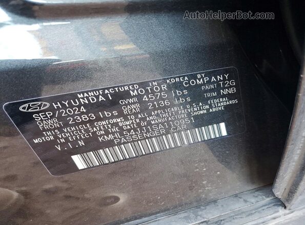 KMHL54JJ1SA110951 2025 HYUNDAI SONATA Серый Вид подкапотного пространства
