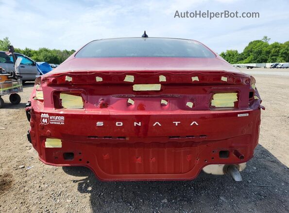 KMHL54JJ4SA114766 2025 HYUNDAI SONATA Red Rear view
